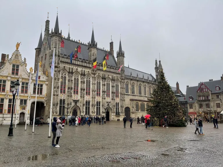 Burg Square, Bruges Christmas Market, Belgium