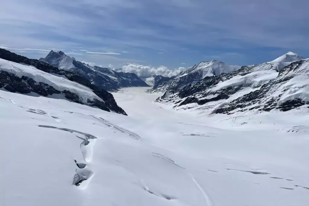 Glaciers Sphinx Observatory Jungfraujoch Switzerland