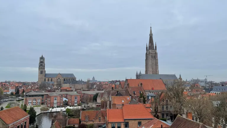 De Halve Maan Brewery Rooftop City View, Bruges Belgium